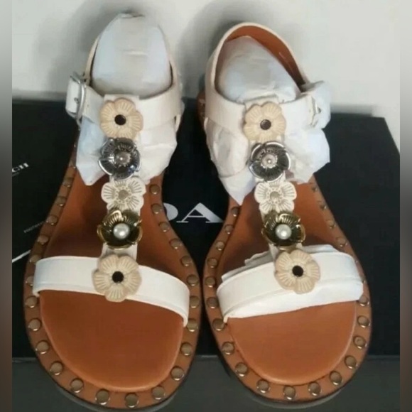 Coach Shoes - Coach Tea Rose sandals